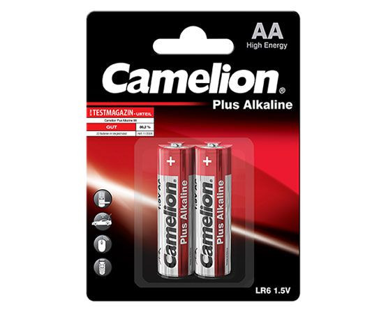 ელემენტი Camelion Plus Alkaline AA LR6-BP2 — ელემენტები და ბატარეები